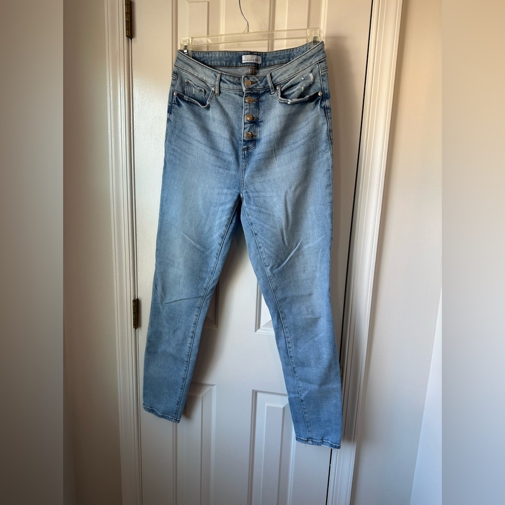 Loft Curvy High Waisted Skinny Jeans Size 29